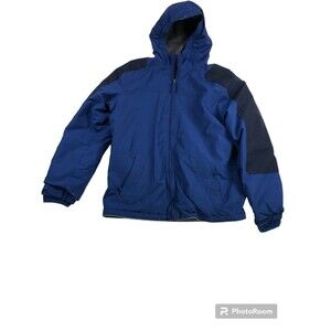 LANDS’ END Squall Parka Jacket Coat-  Blue Boy's Child Size XL (12-20)